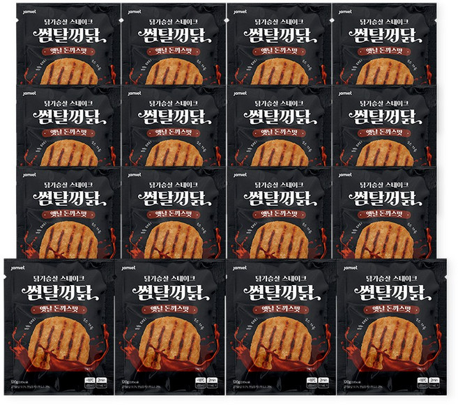 재미어트 썸탈꺼닭 소스 닭가슴살 스테이크 옛날 돈까스 맛 (냉동), 16개, 120g