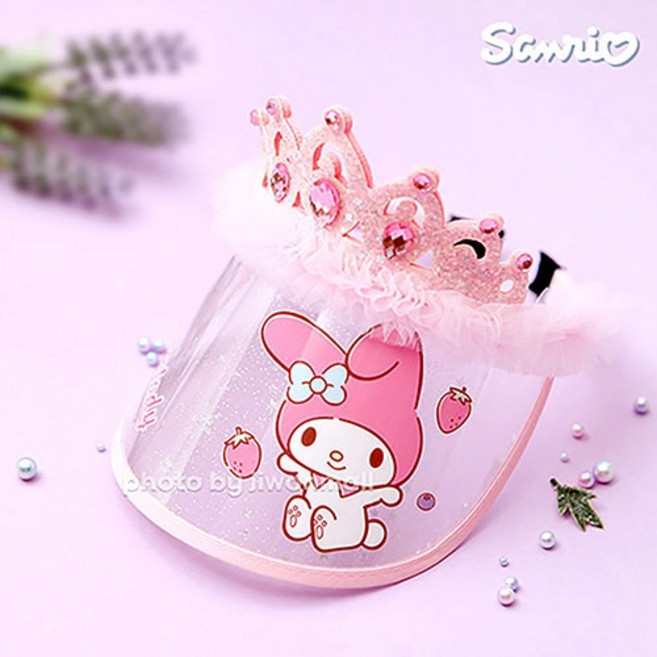 산리오 마이멜로디 티아라 썬캡 아동 여아 여름모자 유아