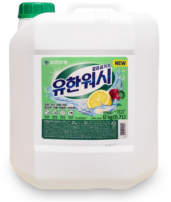유한양행 대용량 주방세제 유한워시 12kg, 1개, 11.7L