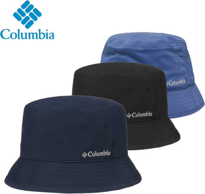 [매장발송] 컬럼비아 남여공용 등산모자 버킷햇 트레킹 등산 봄 가을 간절기 자외선차단 모자, 네이비 (남색)