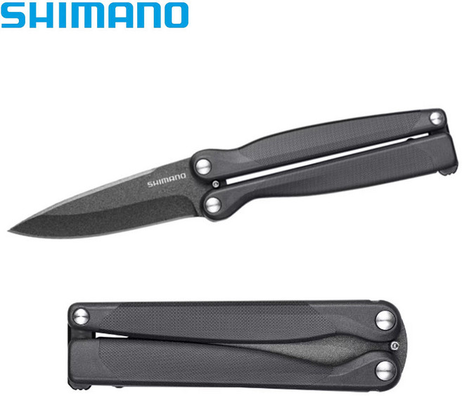 [5시이전 당일발송] 시마노 낚시칼 UB-211W 폴딩 나이프 F 낚시용 접이식 칼 갈치 생미끼, 1개, 다크네이버