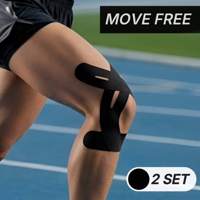 이지런 마라톤 무릎 테이핑 테이프 무릎보호대 스포츠 키네시오 근육테이프 러닝 축구 등산, 2세트