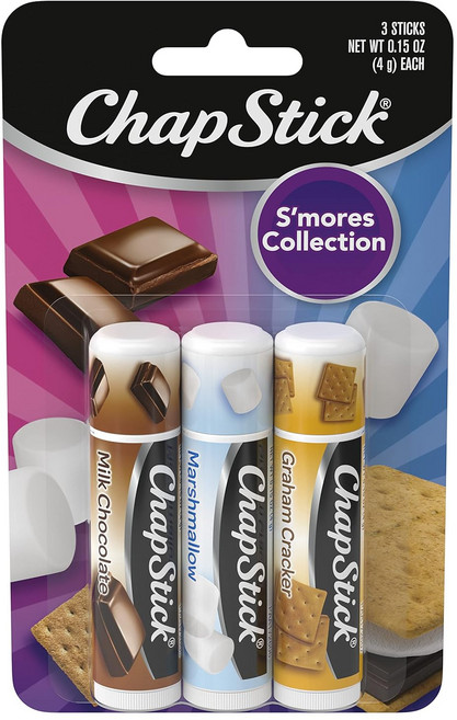 ChapStick 챕스틱 스모어 컬렉션 립밤 버라이어티 팩 4.25g 3개입, 3개