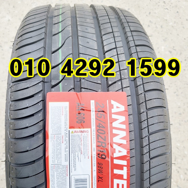 정품 신품타이어 245/40R19 그랜저 제네시스 K7 SM6 말리브 2454019, 전문점방문장착, 1개