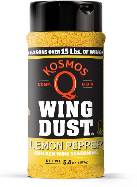 Kosmos Q Kickin' Cajun Wing Dust - 닭고기 생선 팝콘 등을 위한 스파이시 크리올 치킨 윙 시즈닝 - 달콤하고 짭짤하며 매운 드라이 럽 - 케이준