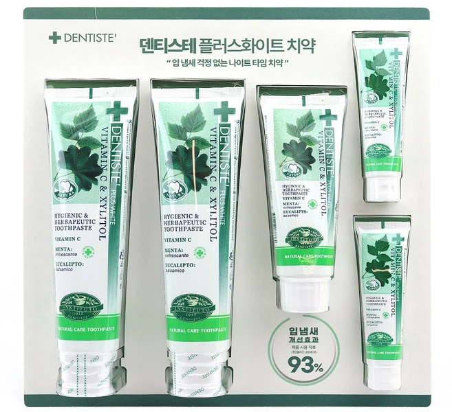 덴티스테 플러스화이트 튜브형 치약세트, 1개 - 쿠팡