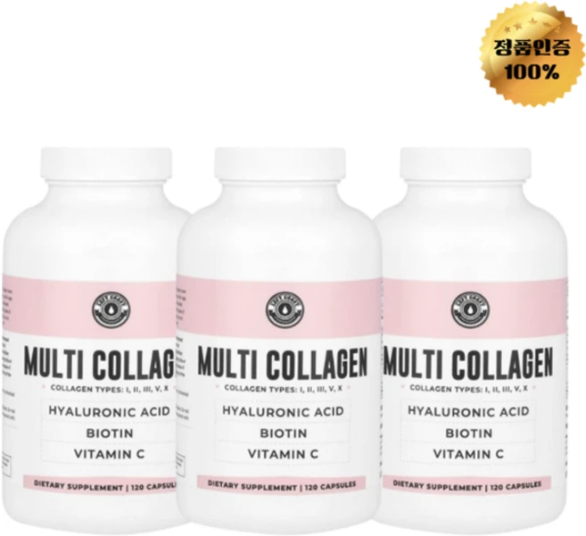 2+1 레프트 코스트 퍼포먼스 멀티 콜라겐 캡슐 120정, 3개 - 쿠팡