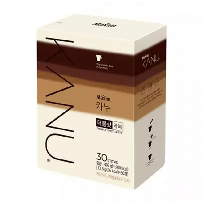 카누 더블샷 라떼 30Tx., 1개, 30개입
