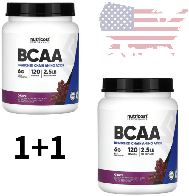 뉴트리코스트 BCAA 퍼포먼스 그린애플맛 270g 1+1 미국정품, 2개