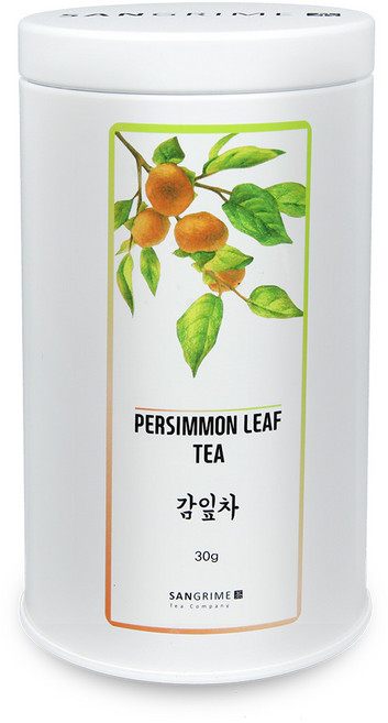 산그리메 국내산 감잎차 30g 틴케이스 고급선물용 국산 감잎차 감나무잎차, 1개입, 1개