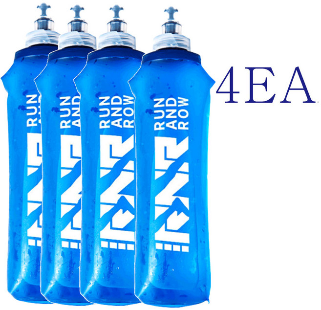 사월구일 소프트플라스크 런닝물통 500mL 접이식 스포츠 물병 4set, 4개, 접이식물통