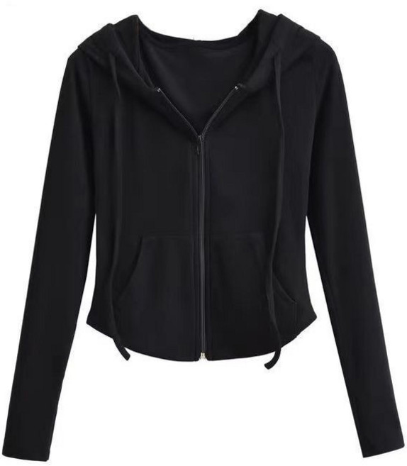 LADYSHARE 韓版經典運動連帽短版外套 女裝 連帽外套 運動外套 連帽上衣