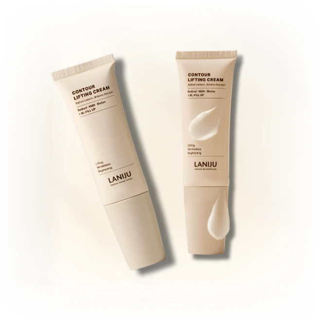 1+1 라니쥬 컨투어 리프팅 크림 1회 사용으로 입증된 리프팅 효과 NMN 레티놀의 탄력 시너지 듀얼 볼 괄사 일체형 설계 쫀득한 고보습 콜라겐 크림, 2개, 50ml - 쿠팡