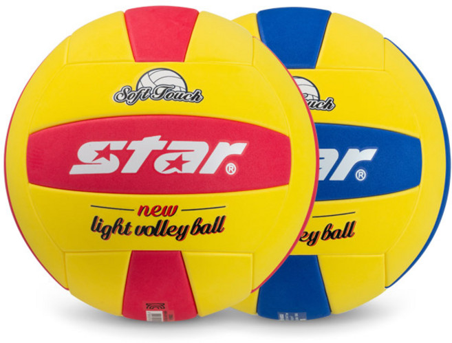 스타 뉴 라이트 발리볼 CB895 5호 소프트 배구공 피구공, 블루, 1개