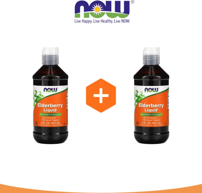 NOWFOOD 나우푸드 액상 엘더베리 500mg 237ml(8fl oz) 구연산 및 소르빈산칼륨 X 2EA, 2개, 237ml - 쿠팡