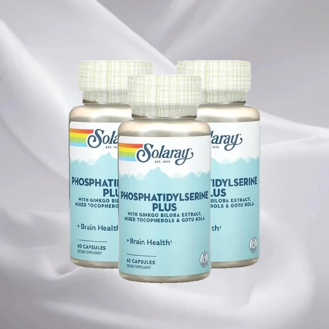 솔라레이 포스파티딜세린 플러스 100mg 60캡슐 3병 포스타디딜세린 포스파디딜세린, 60정, 3개 - 쿠팡