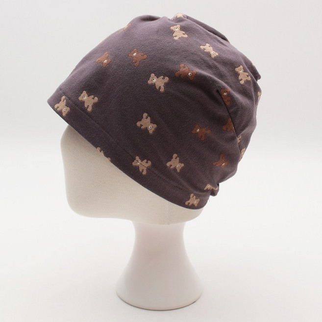 에스랑 베어 순면 항암모자 두건 실내 중년 여성 엄마 얇은 식당 병원 수면 비니 모자