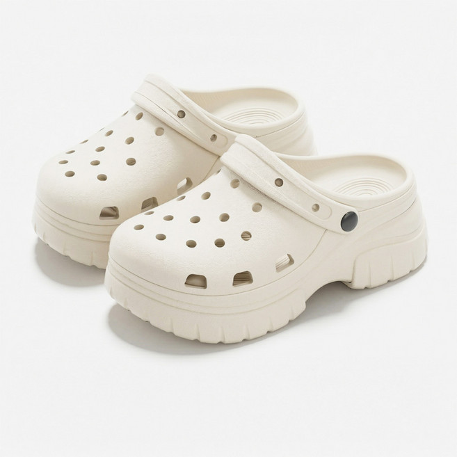 파인스카이 여성 키높이 7cm 통굽 발편한 여름 키높이 아쿠아슈즈 EVA쿠션 경량 샌들