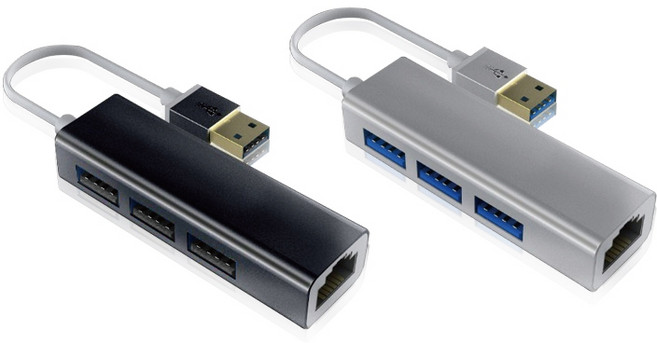 宏晉 USB轉RJ45 鋁合金USB網卡 網路孔擴充, 1個, 【百兆網速】單個RJ45+3個USB2.
