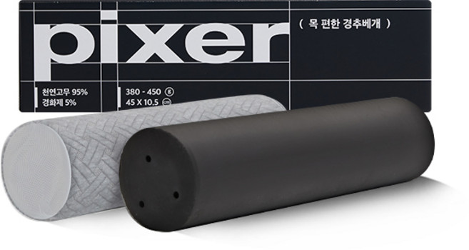 픽서 원형 경추 베개, SOFT FORM_소프트 폼, 차콜 그레이, 차콜 그레이, 1개