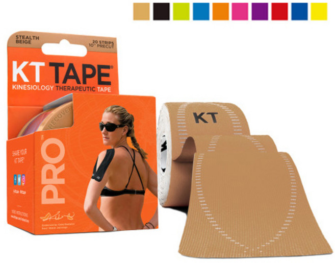 케이티 테이프 프로 근육 스포츠 테이핑 키네시올로지 손목 무릎 어깨 근육 KT TAPE, 1개, 1개입, 프로 Pre-Cut 핑크(00236)