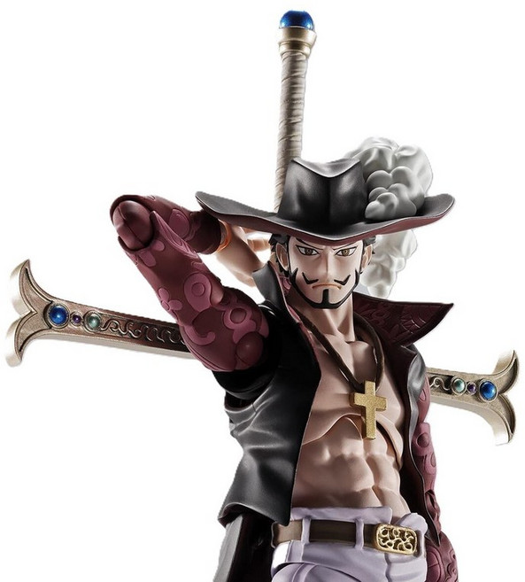 TAMASHII NATIONS - - S.H.Figuarts - - PVC & 165mm 원피스 쥬라큐르 미호크 매의 눈 ABS제, 1개