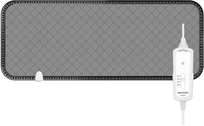 197 극세사 온열 탄소 전기매트 캠핑 매트 전기장판, 그레이_미니싱글(140cm x 50cm)