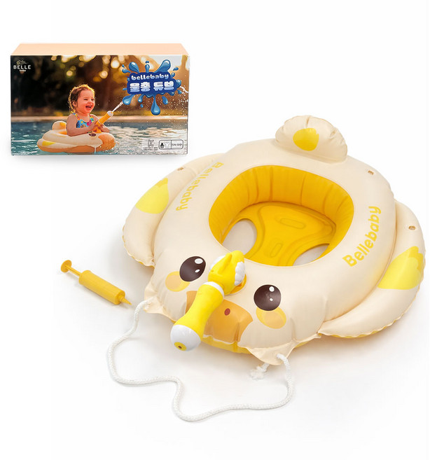 벨베이비 유아용 튜브 물총 튜브, 1개, 오리