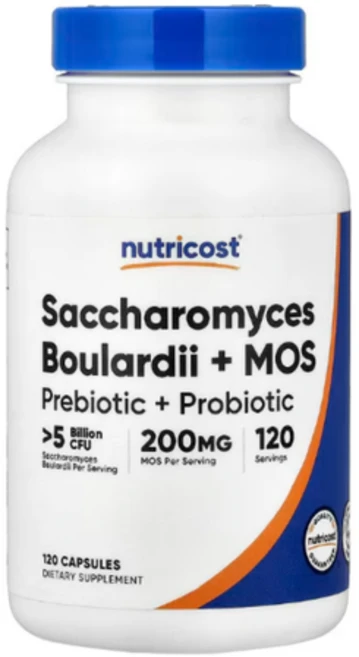 뉴트리코스트 사카로미세스 보울라디 50억+MOS 120캡슐 (4개월분) - 쿠팡