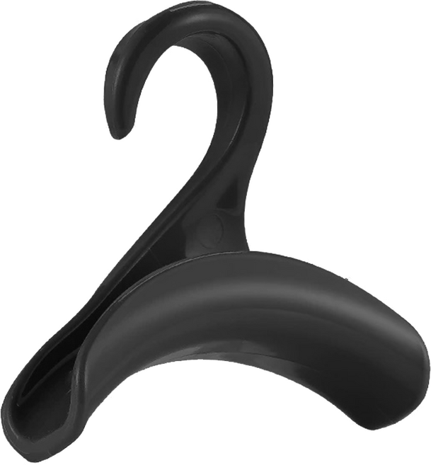 DD생활공방 옷걸이형 가방걸이, 1개, 블랙