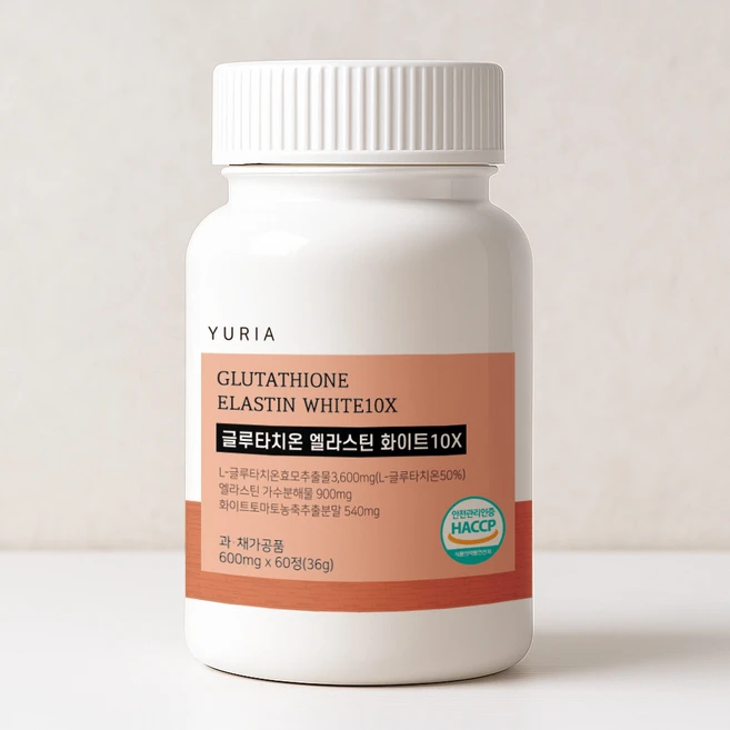 글루타치온 엘라스틴 화이트 600mg, 60정, 1개 - 쿠팡
