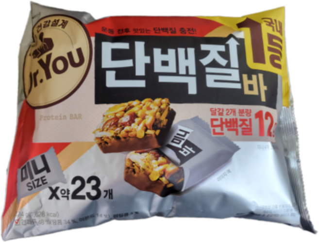 오리온 닥터유 단백질바 미니 약 지, 324g, 23개