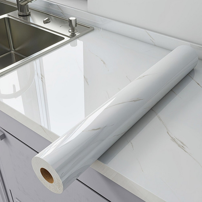 레디보드 대리석 시트지 60cm x 3m, 비앙코화이트