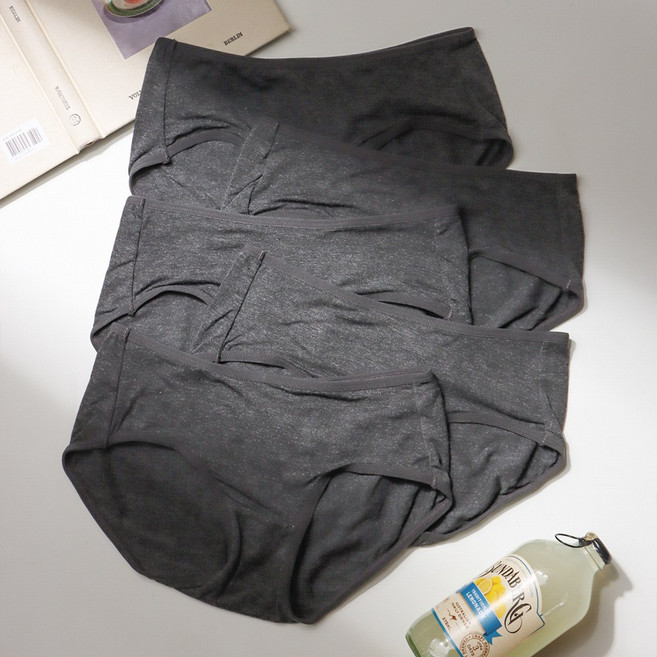 [애프터문] 5매세트 부드러운 데일리 순면 뱀부 팬티세트 m1908s