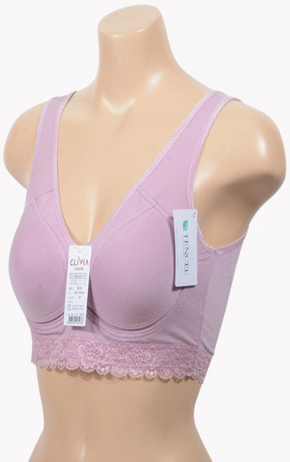 레이스 밴딩 탑 브라 여성브라탑