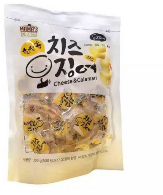 마마스초이스 한입쏙 치즈오징어, 1개, 200g