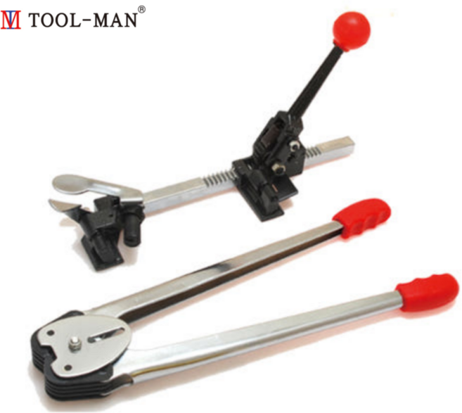 툴맨 PP밴드 결속기 조임기 세트 12-16mm 하조기세트 밴딩 밴드고정클립 TM-1216, 38mm