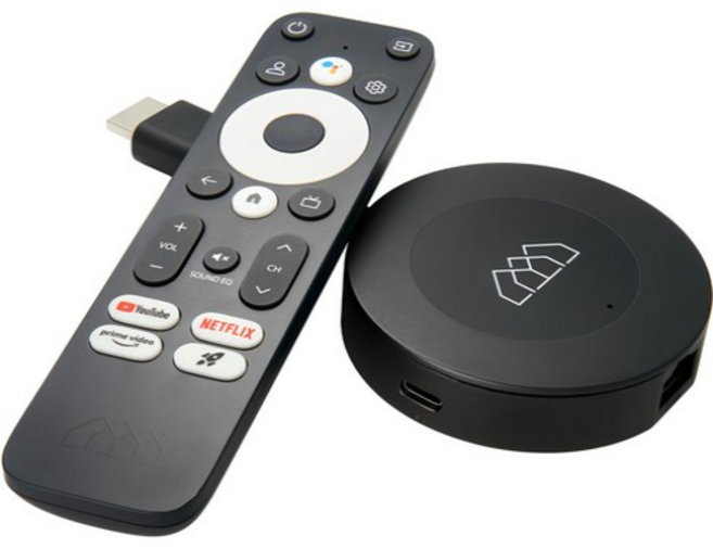 우노큐브 호매틱스 동글 G 4K HDR 구글 넷플릭스 아마존 디즈니플러스 인증, 4K HDR Google TV 동글 (리모컨포함), 1개