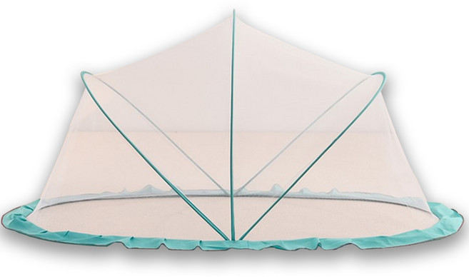 매직슬립 원터치 아기 모기장 유아용 신생아용 침대 텐트형, 민트블루_기본형