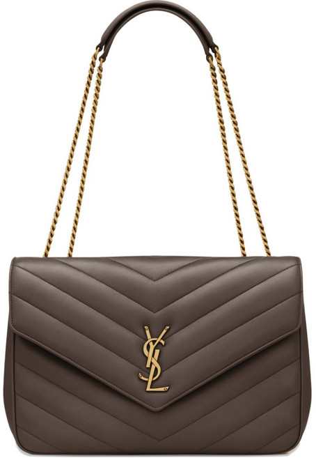 생로랑 루루 라지 셰브런 체인 숄더 백