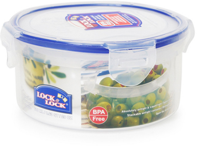 포스아트 락앤락 클래식 밀폐용기 원형 600ml(HPL933), 600ml, 1개