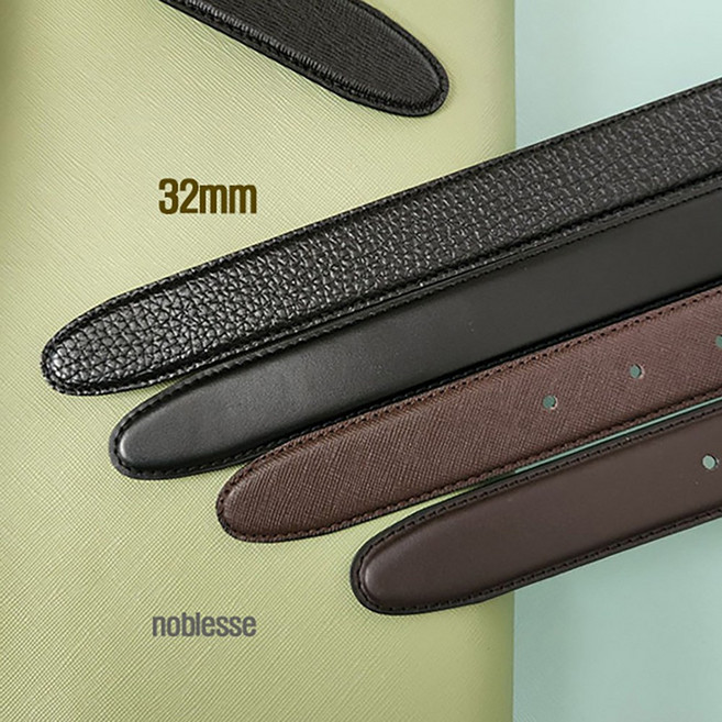 32mm 국산 카프 천연소가죽 남성벨트 교체용 벨트끈 허리띠 가죽끈