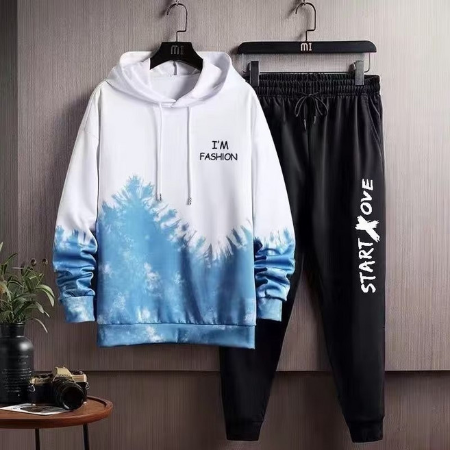 스타일닥터 남성 후드티 트레이닝 세트 루즈 후드 캐주얼 세트
