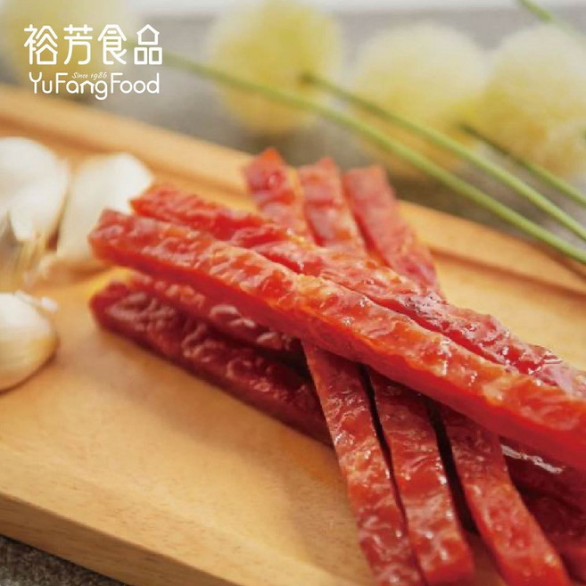 裕芳食品 蒜味金條肉乾 獨特蒜香風味 獨立包裝 方便攜帶, 1個