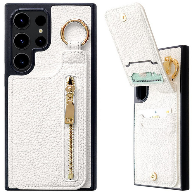 오엔이 지퍼 핸드그립 링홀더 포켓 핸드폰 케이스