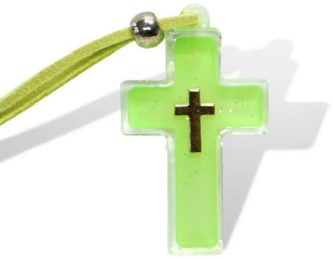 20%할인-야광십자가목걸이-중, 1개