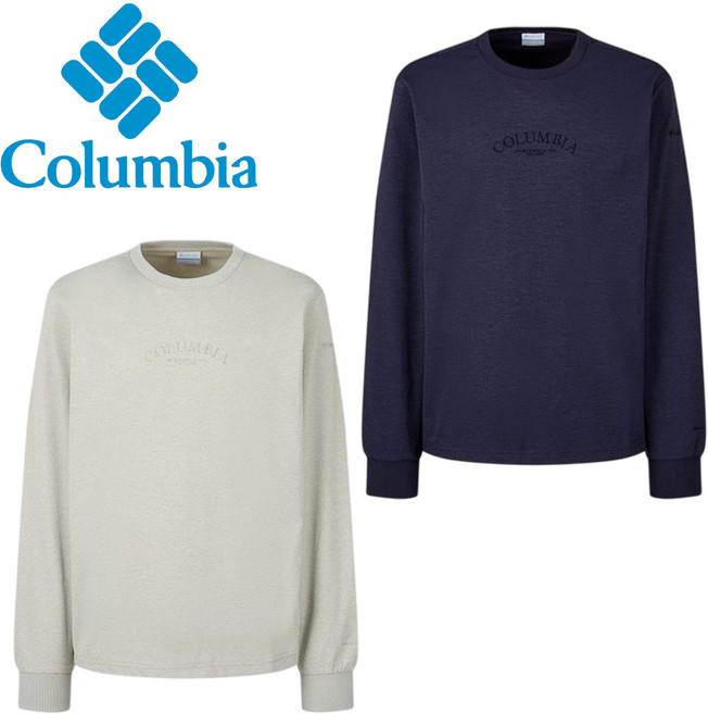 [백화점발송] 컬럼비아 남성 긴팔 티셔츠 맨투맨 라운드넥 데일리 출퇴근 야외활동 러닝 조깅 여행 산책 캠핑 나들이 편안한 상의