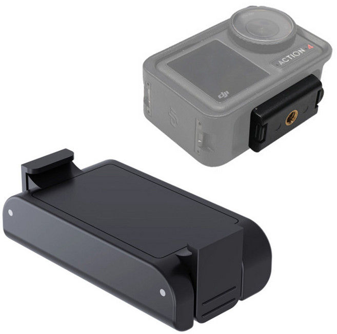 오즈모 액션 3 4 5 프로 호환 마그네틱 퀵 릴리즈 1/4 마운트 베이스 브라켓 OSMO ACTION, 블랙(단일색상), 1개