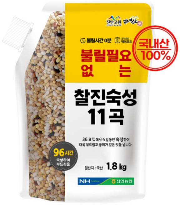 진안농협 찰진숙성11곡 1.8kg, 1개