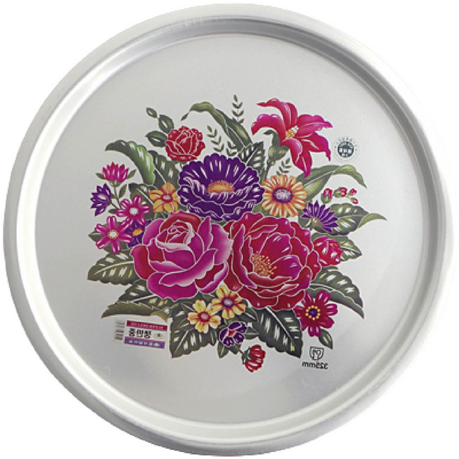 국산 양은밥상 양은발상 양은쟁반 광주리채반 밥상, 국산양은쟁반[중]